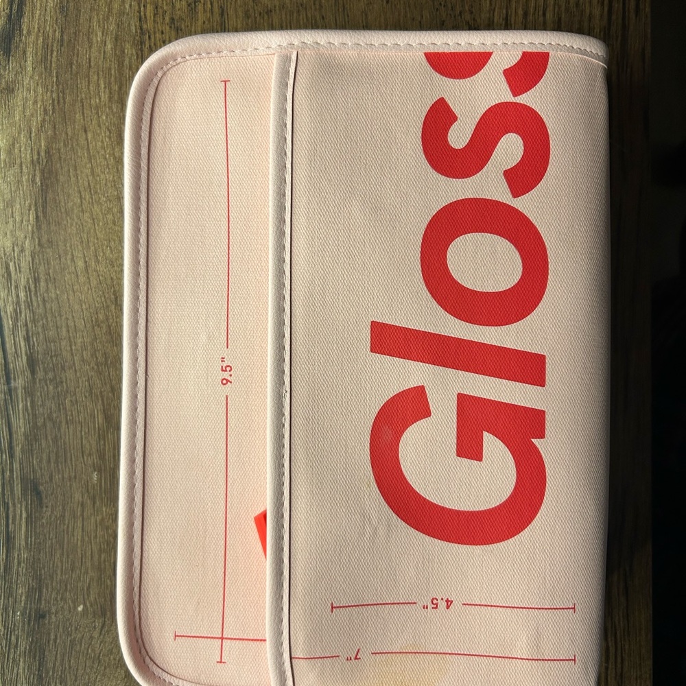Glossier Pink and Red Pouch